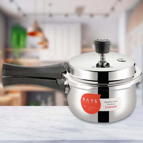 Stainless Steel Rays Fusion Pressure Cookers With Outer