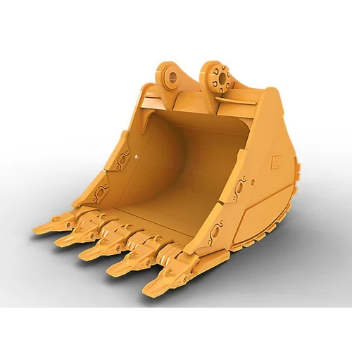 Excavator Earthmoving Bucket - Color: Yellow