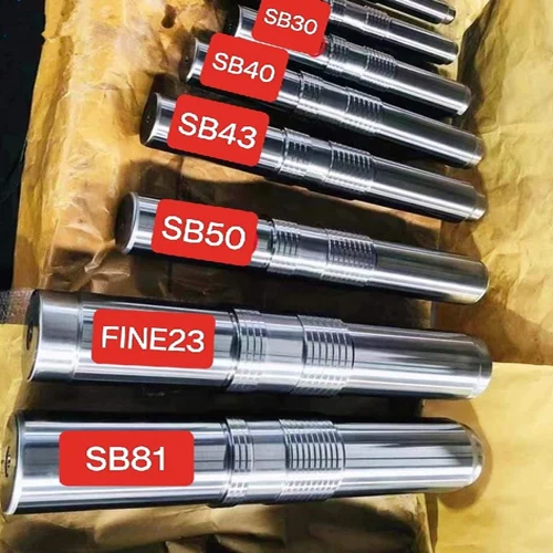 Hydraulic Rock Breaker Piston - Stainless Steel, Silver Finish | New, Semi-Automatic Power Source
