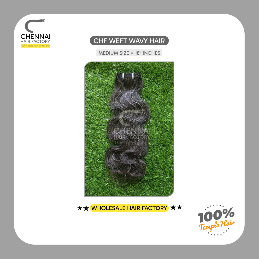 18 inches Dazzling Grey Wavy hair