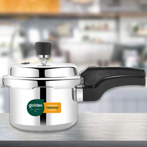 Aluminium Classic Goldex Pressure Cookers With Outer Lids