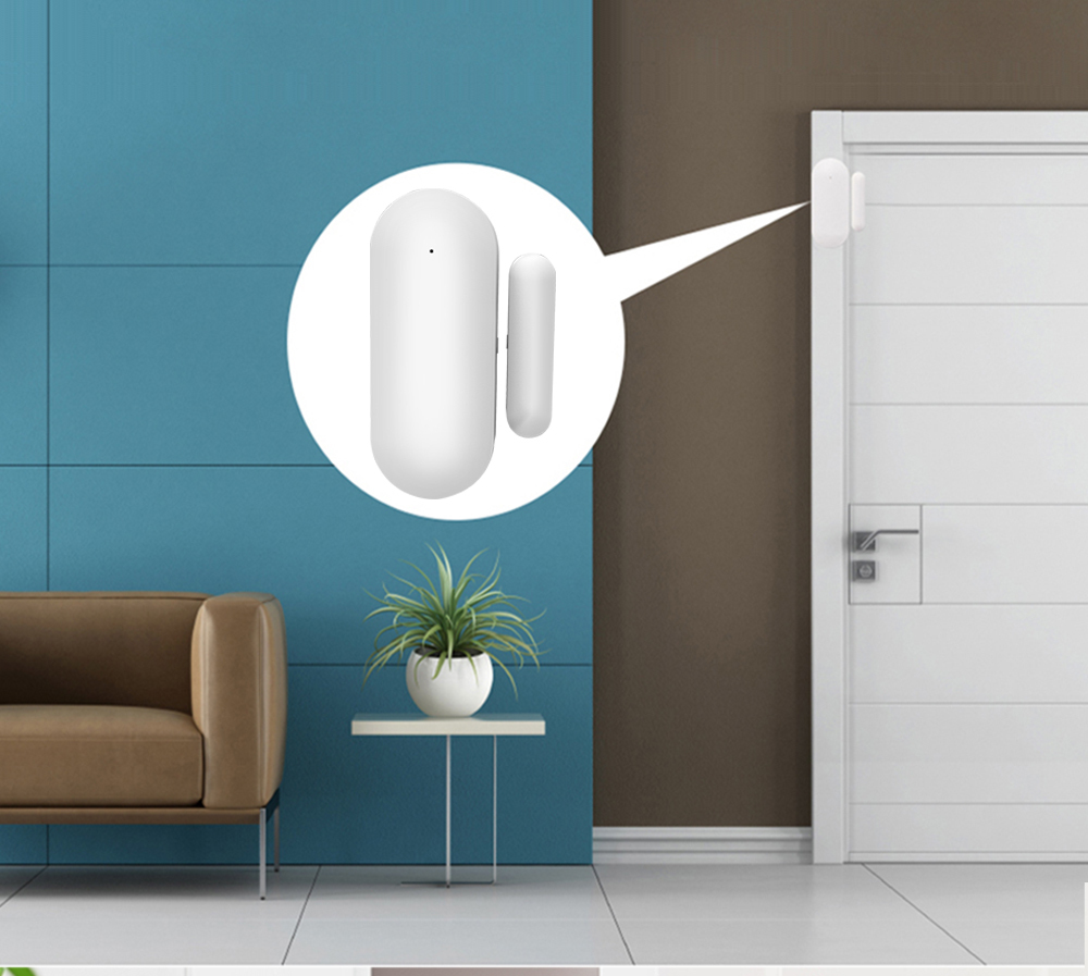 Wireless Anti-theft Security System - Battery-operated, White Plastic, Wi-fi & Zigbee Connectivity | Loud Siren, Real-time Mobile Alerts, Smart Home Integration