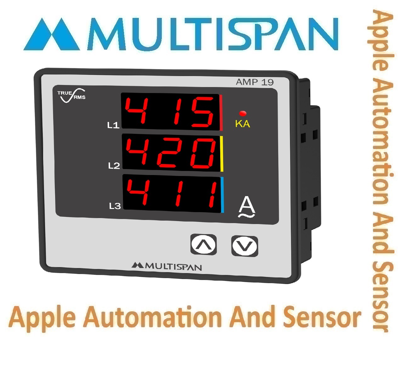 Volt-19 Multispan Three Phase Ampere And Voltmeter - Universal Input, Double Display Pid Controller, Double Relay (4+4 Digit), 1 Year Warranty