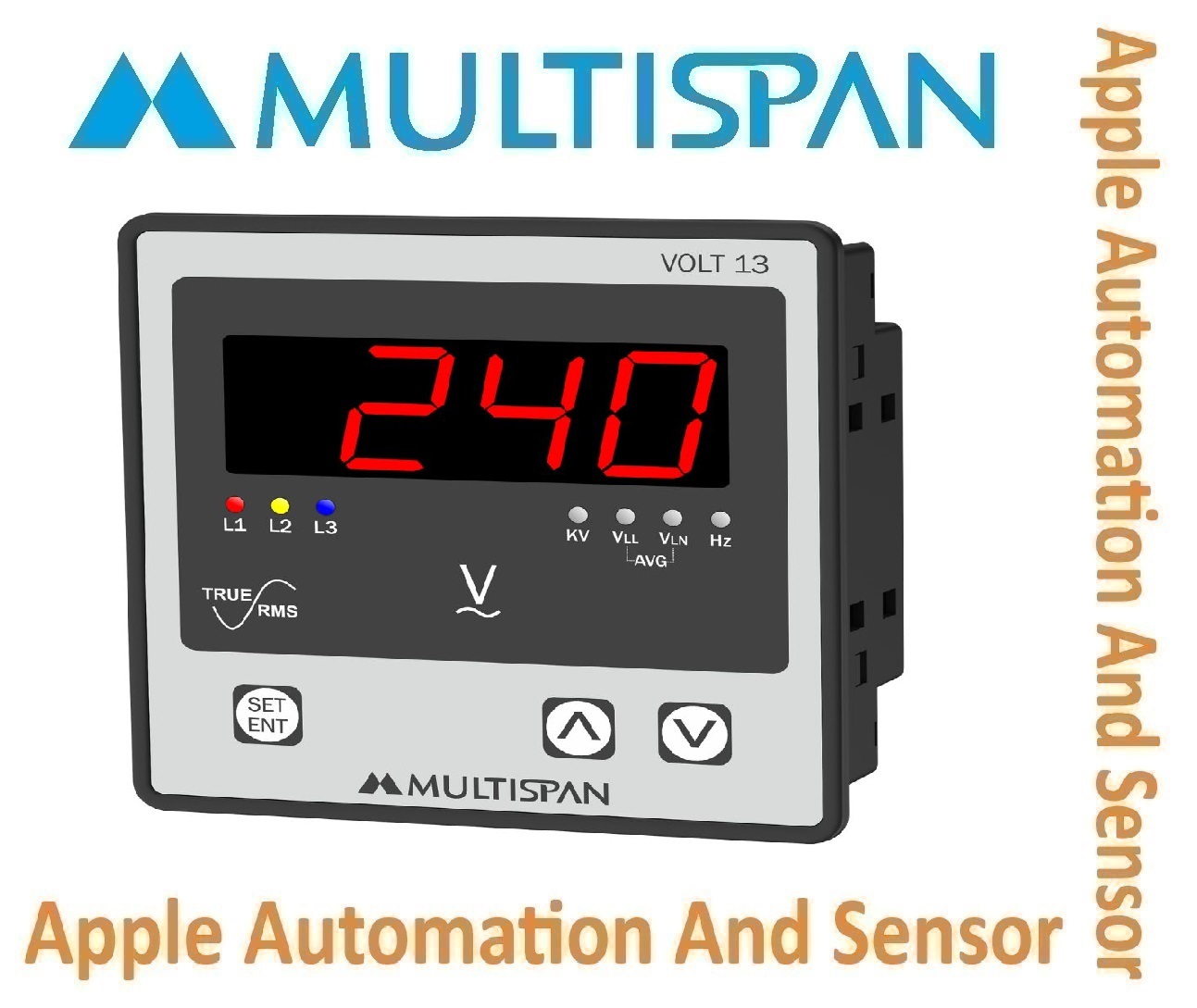 Volt-19 Multispan Three Phase Ampere And Voltmeter - Universal Input, Double Display Pid Controller, Double Relay (4+4 Digit), 1 Year Warranty