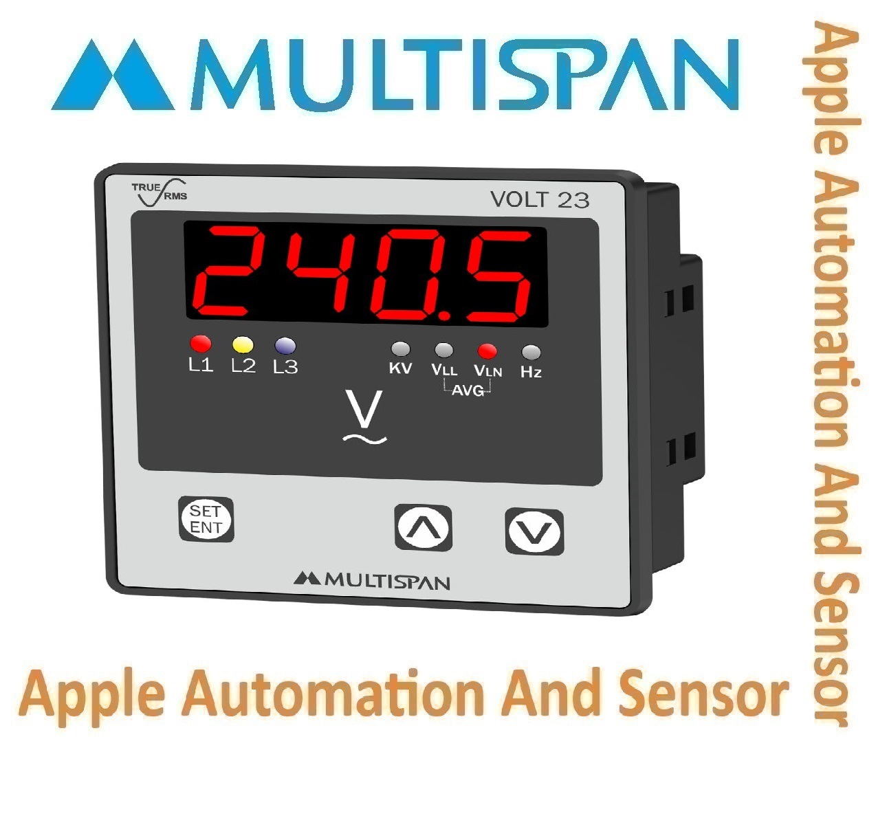 Volt-19 Multispan Three Phase Ampere And Voltmeter - Universal Input, Double Display Pid Controller, Double Relay (4+4 Digit), 1 Year Warranty