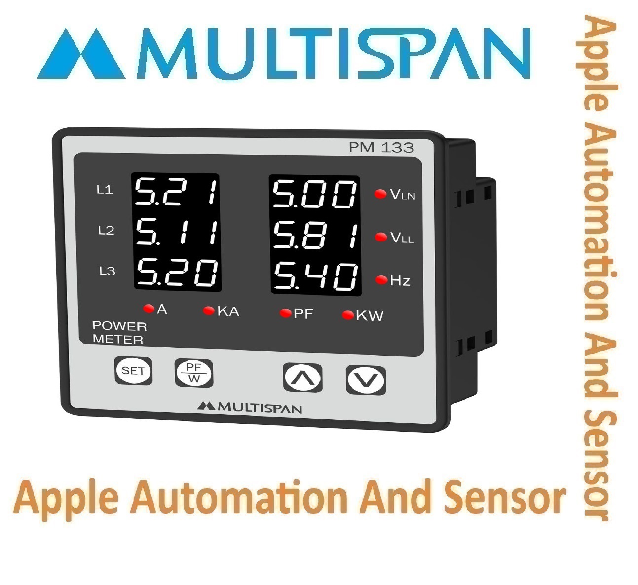 Avf-19d Multispan Avf Meter - Double Display Universal Input Pid Controller, 4+4 Digit, Dual Relay Functionality