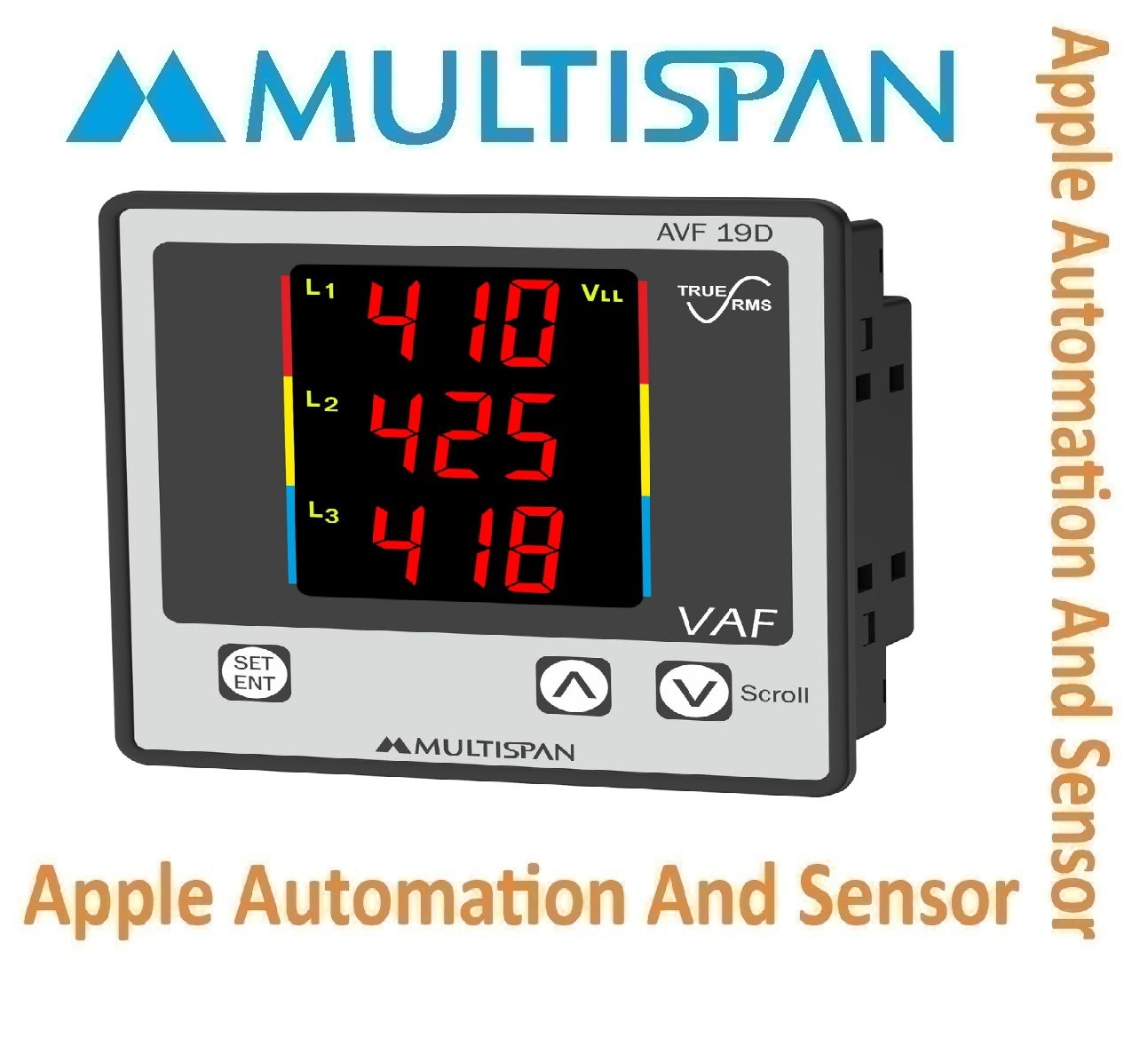 Avf-29t Multispan Avf Meter - Double Display, Universal Input, Pid Controller, Dual Relay (4+4 Digit) | 1 Year Warranty, Versatile Functionality