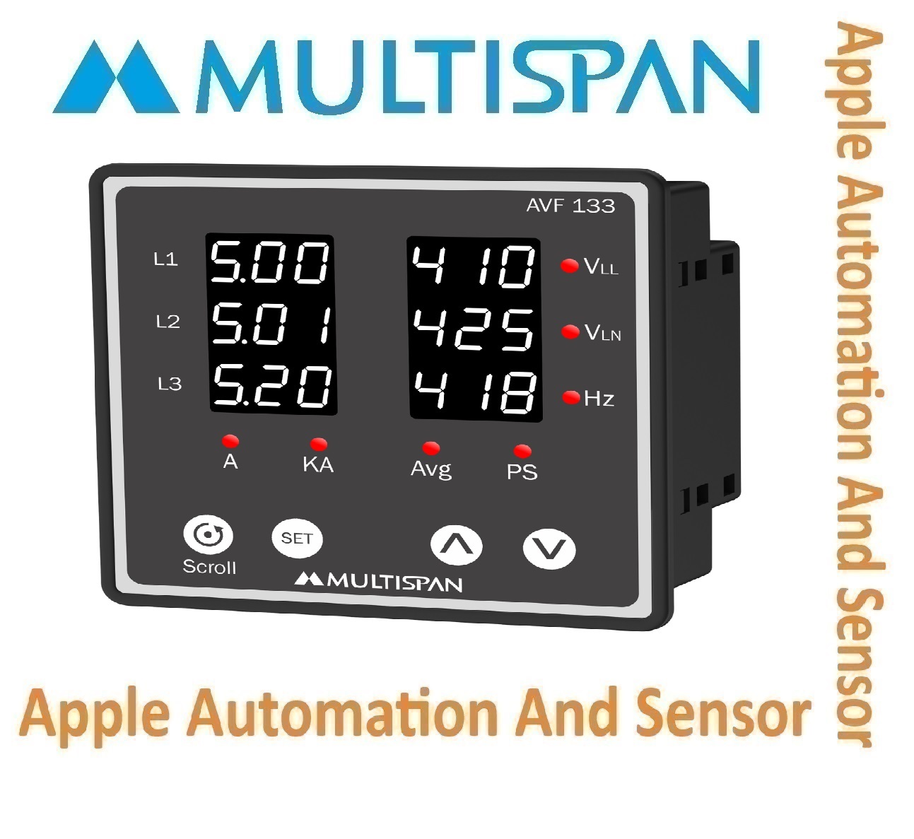 Avf-29t Multispan Avf Meter - Double Display, Universal Input, Pid Controller, Dual Relay (4+4 Digit) | 1 Year Warranty, Versatile Functionality