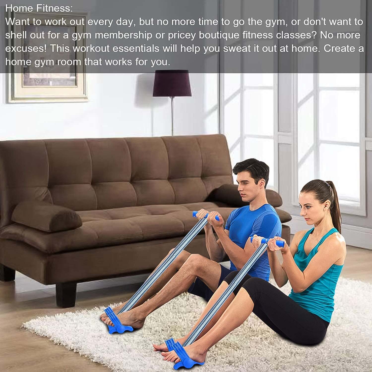 Spring Tension Pull Rope Resistance Band Exercise Strap Single Springs