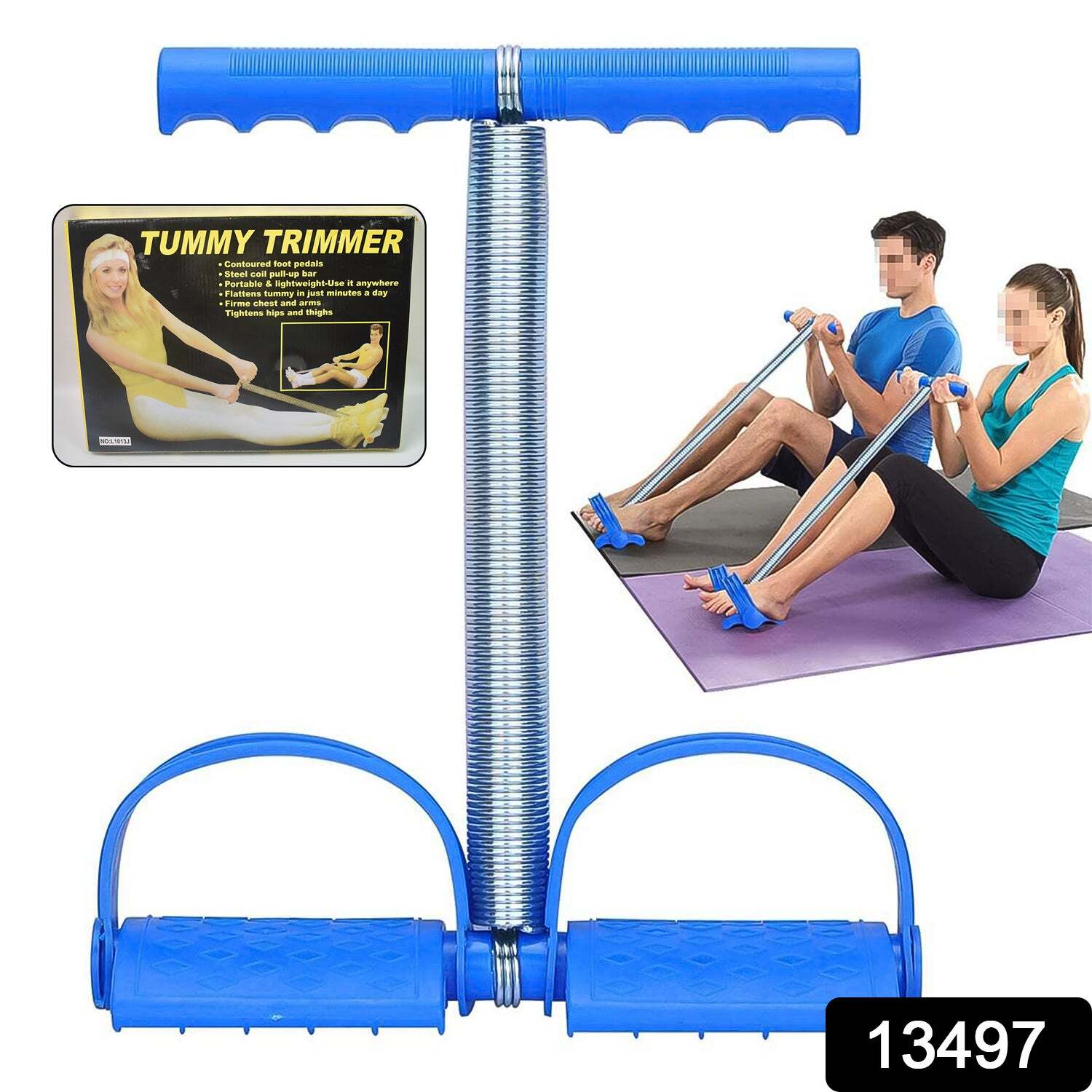 Spring Tension Pull Rope Resistance Band Exercise Strap Single Springs