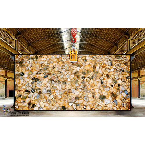 Red Agate Slab - Natural Stone Type: Marble
