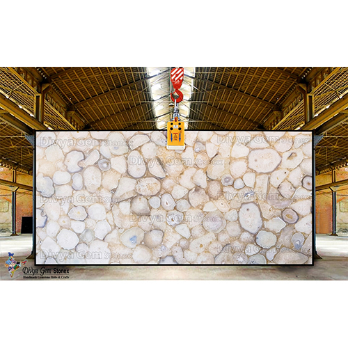 Crystal Agate Giant Slab - Natural Stone Type: Marble