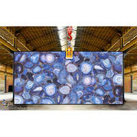 Grey Agate Giant Slab - Customizable Dimensions, Multi-colored Options, Water Absorbent