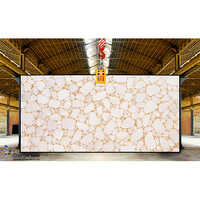 Classic White Quartz With Gold Slab - Product Type: Natural Stone