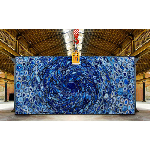 Blue Agate Tornado Slab