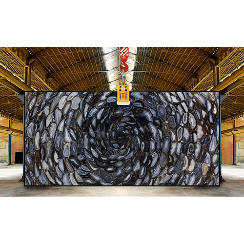 Black Agate Tornado Slab