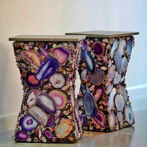 Agate Mosaic Table - Color: Different Available