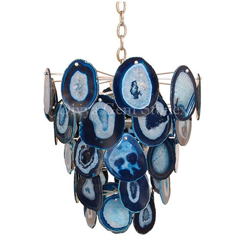 Blue Agate Chandelier