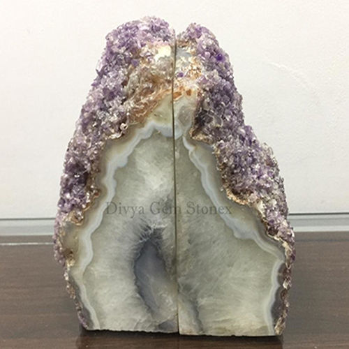 Agate Book Ends - Color: Different Available