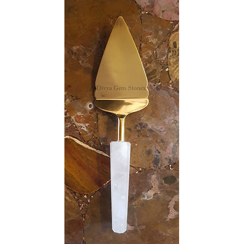 Cake Server With Crystal Quartz Hand - Design: Modern