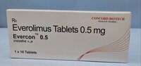 Everolimus 0.5mg Tablet - Prevents Organ Rejection, Supports Immune Regulation, Combines For Cancer Treatment, Consult Healthcare Provider