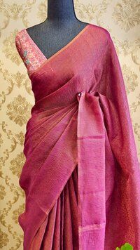 crush tissue sarees