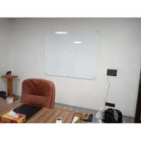 Lacquered Glass Writing Board - Standard Size, Navy Blue Rectangular Design | Smooth Non-porous Surface, Magnetic Capability, Elegant And Eco-friendly