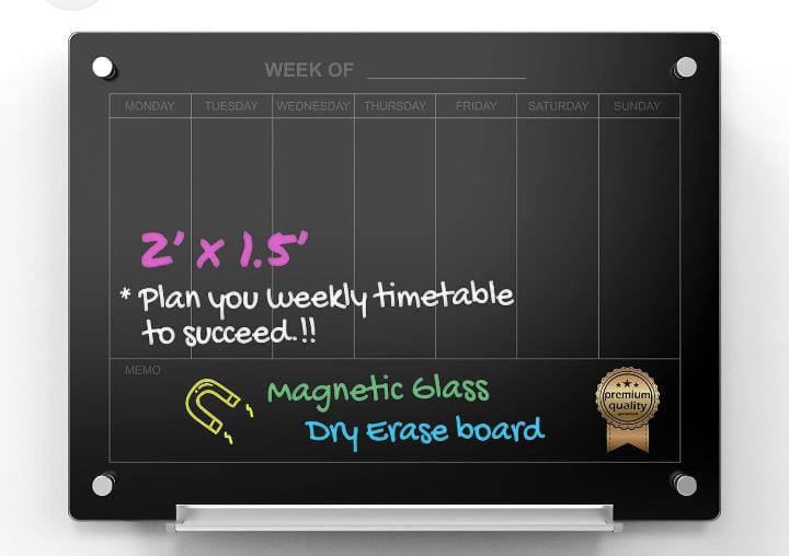 Black Glass Board - Shape: Rectangular