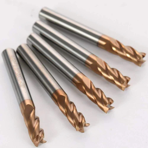 5x50 4 Flute Flat Copper 55 Hrc Ticn Coated End Mill