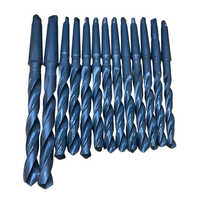 12.5 Mm Hss Taper Shank Drill - High-speed Steel, Grey Coated, Round Shape | Manual Operation, Durable Design For Industrial Applications