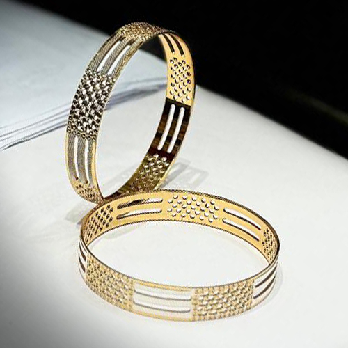 Brass Gold Plated Bangle Set