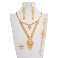 Fancy Gold Plated Necklace Set