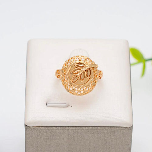 Ladies Gold Plated Ring - Color: Golden