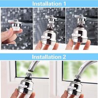 Faucet Sprayer Head, 360A  Rotatable Faucet Extensions