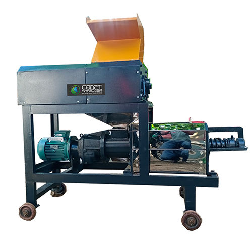 Single Shaft Shredder Cum Dewatering Machine - Automatic Grade: Automatic