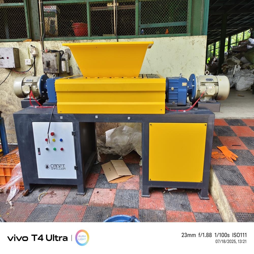 5 Hp Single Shaft Organic Waste Shredder - Automatic Grade: Semi-Automatic