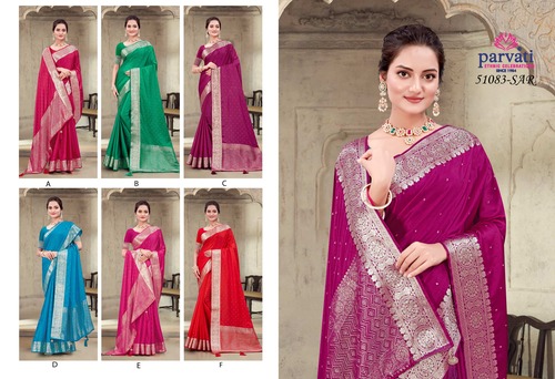 Parvati Multicolor Rapier Silk Saree -51083