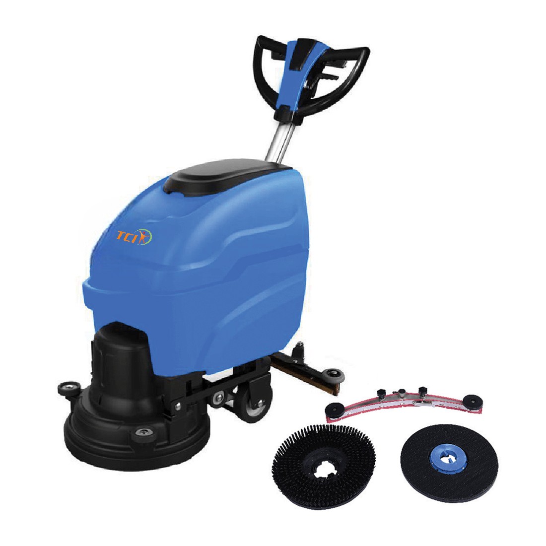 Walk Behind Scrubber Dryer - 1060x650x1025 Mm, Yellow | 220-240v Electric, 28l Clean Water Tank, 1820 M2/h Cleaning Rate, 68 Db Noise Level, 75kg Weight, Efficient Dry & Wet Cleaning