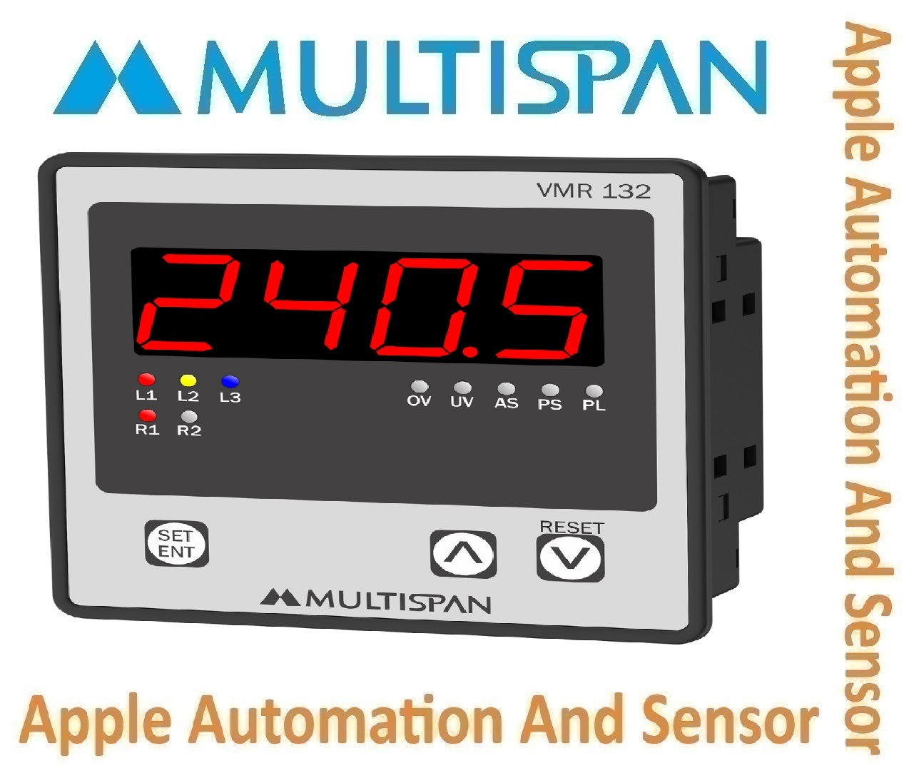 Cpr-19 Multispan Voltage & Current Protection Relay - Panel Mounted, Double Display Universal Input Pid Controller, 1 Year Warranty