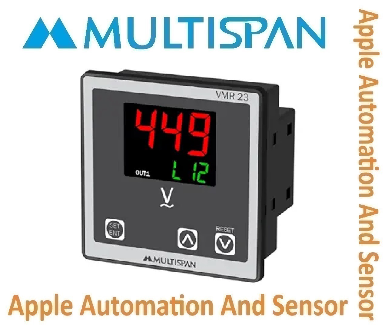 Cpr-19 Multispan Voltage & Current Protection Relay - Panel Mounted, Double Display Universal Input Pid Controller, 1 Year Warranty