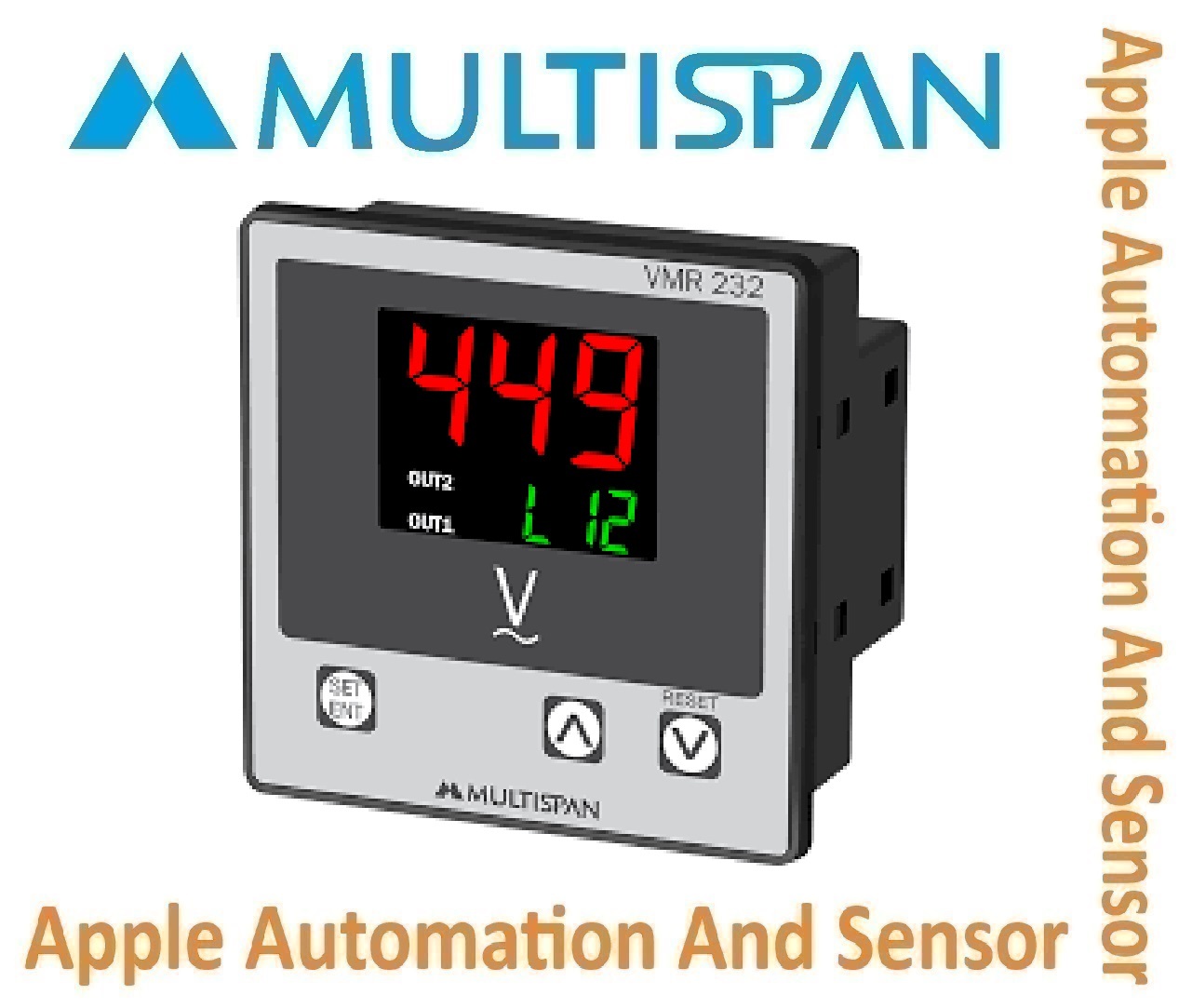 Cpr-19 Multispan Voltage & Current Protection Relay - Panel Mounted, Double Display Universal Input Pid Controller, 1 Year Warranty