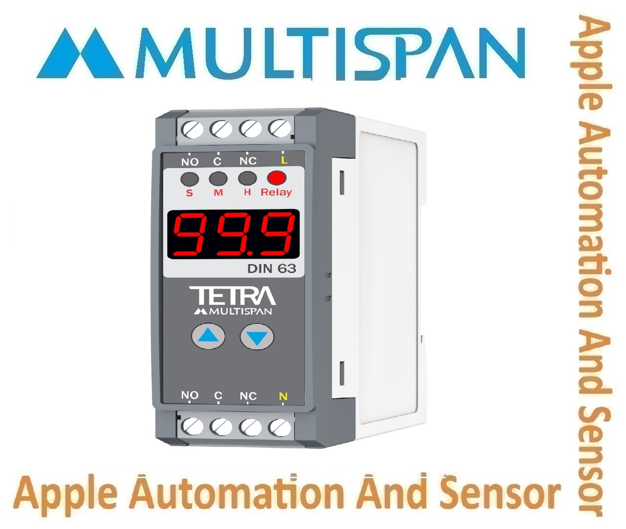 En-19n Multispan Earth To Neutral Voltage Relay - Double Display, Universal Input Pid Control, 4+4 Digit Measurement | 1 Year Warranty, Wide Application Usage