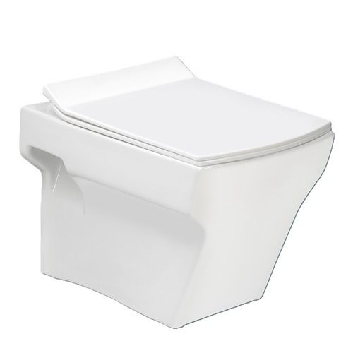 white wallmounted toilet