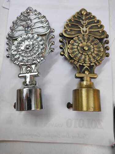 Bras & Silver Curtain Finials