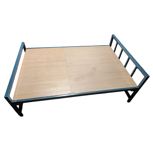 Mild Steel Cot - 6x4 Feet, Polished Finishing, Durable Indoor Furniture with 1-Year Warranty, Selectable Colors