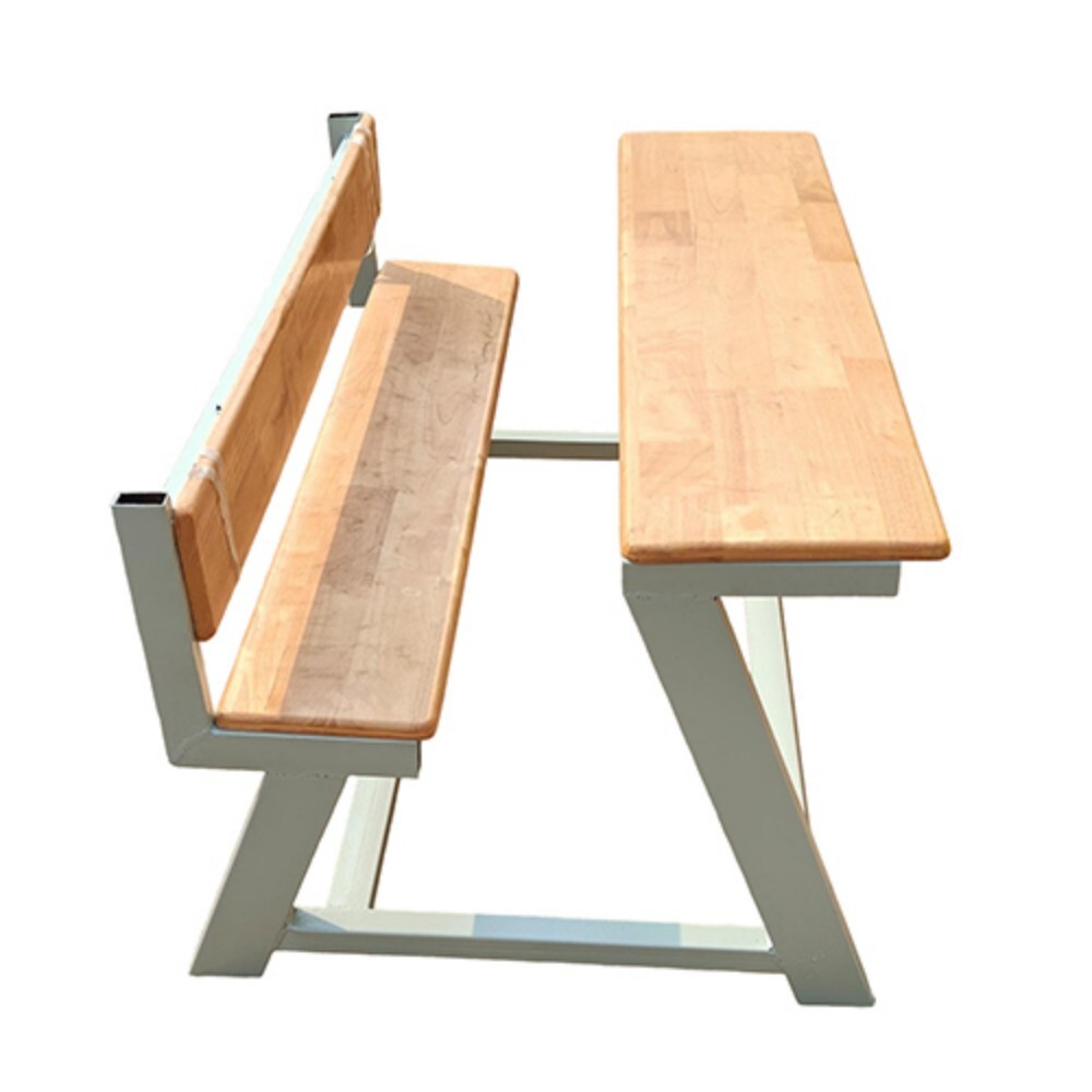 Z Model School Desk Bench - Durable 4 Feet Indoor Furniture, Polished Finish, Moisture Proof, Easy to Clean, Available in Various Colors