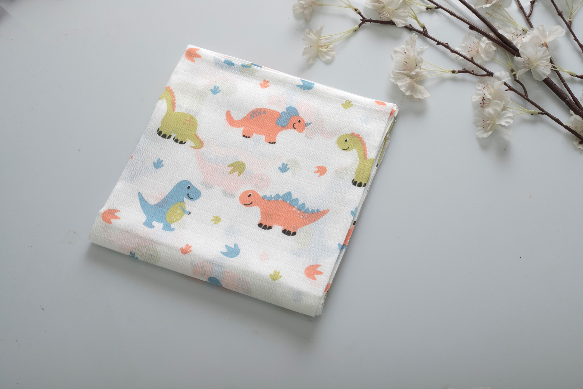 Organic Muslin Baby Swaddle Wrap - Color: Multicolor