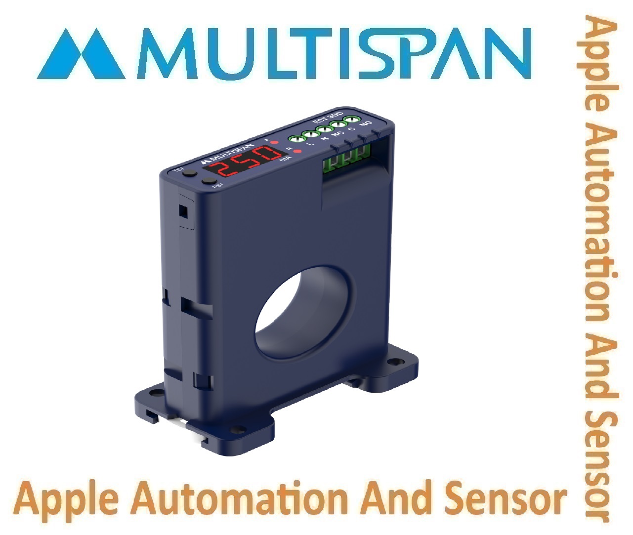 Ect-35 Set By Knob Multispan Earth Leakage Relay - Built In Cbct