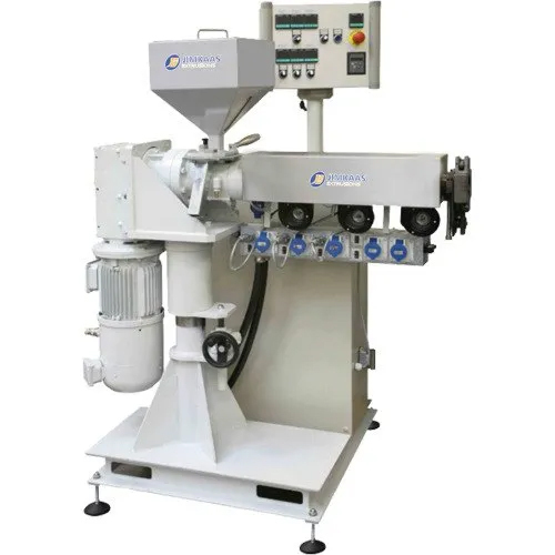 Single Jockey Pipe Extruder - 10 to 50 kg/hr HDPE Production, Semi-Automatic, Frequency Speed Control