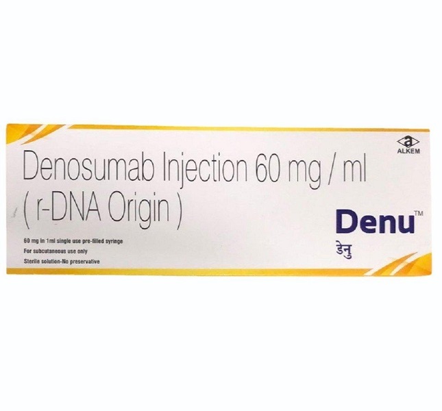Denu Denosumab 60 Mg Injection - Osteoporosis Treatment, Strengthens Bones & Reduces Fracture Risk In Postmenopausal Women And Men